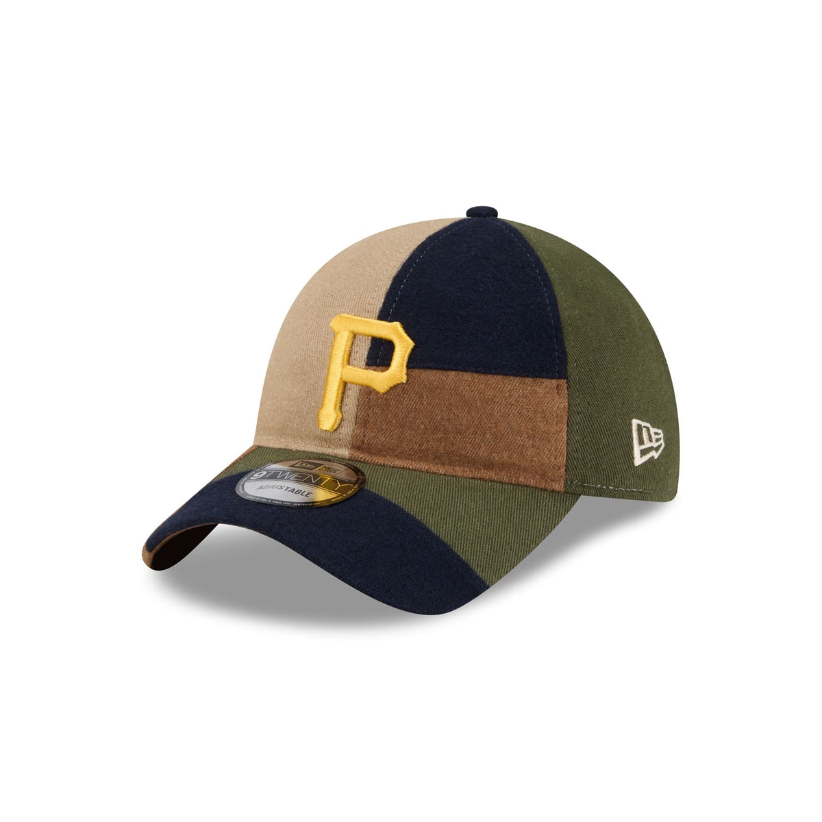 Pittsburgh Pirates Three Looms Cotton Twill Patchwork 9TWENTY Adjustable Hat