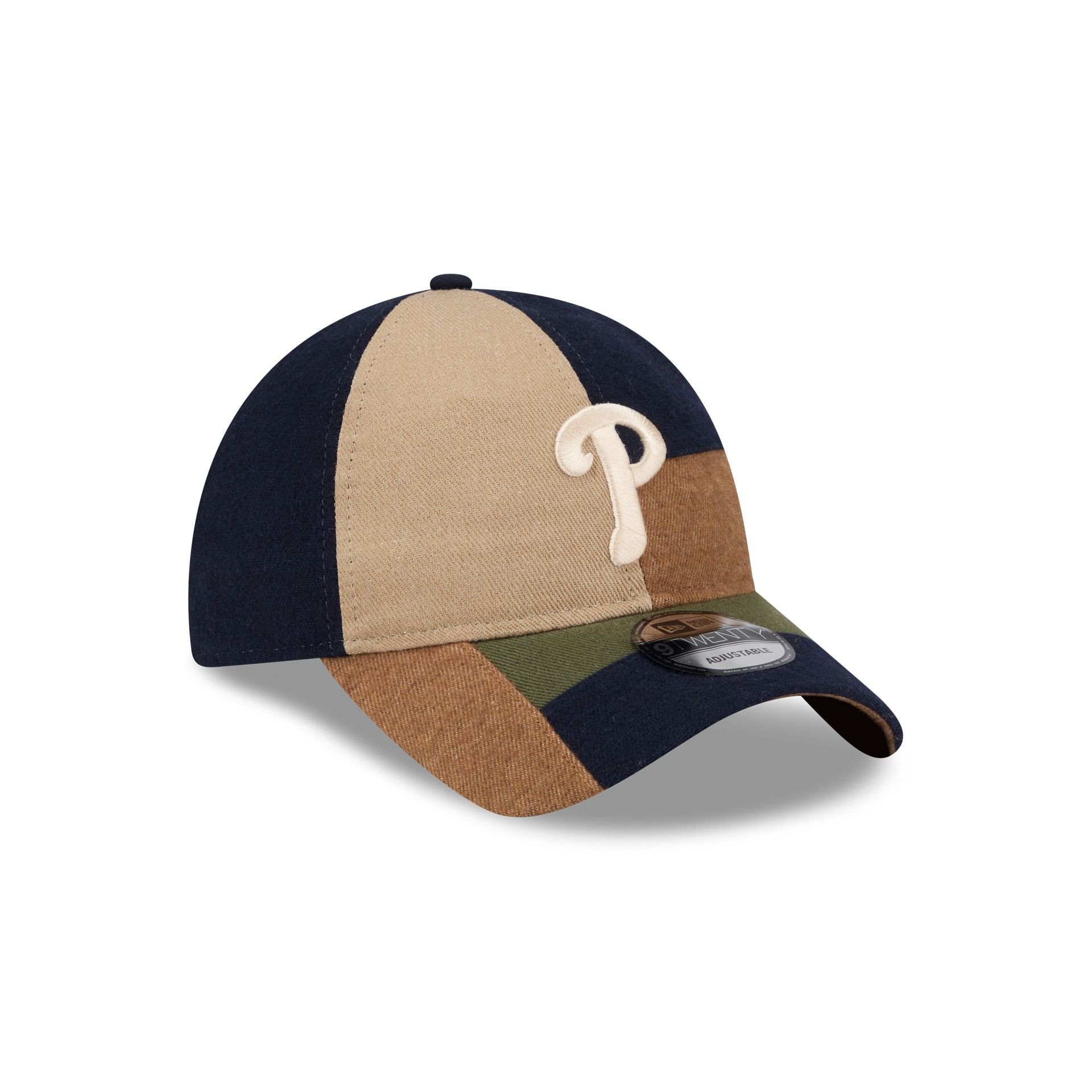 Philadelphia Phillies Three Looms Cotton Twill Patchwork 9TWENTY Adjustable Hat