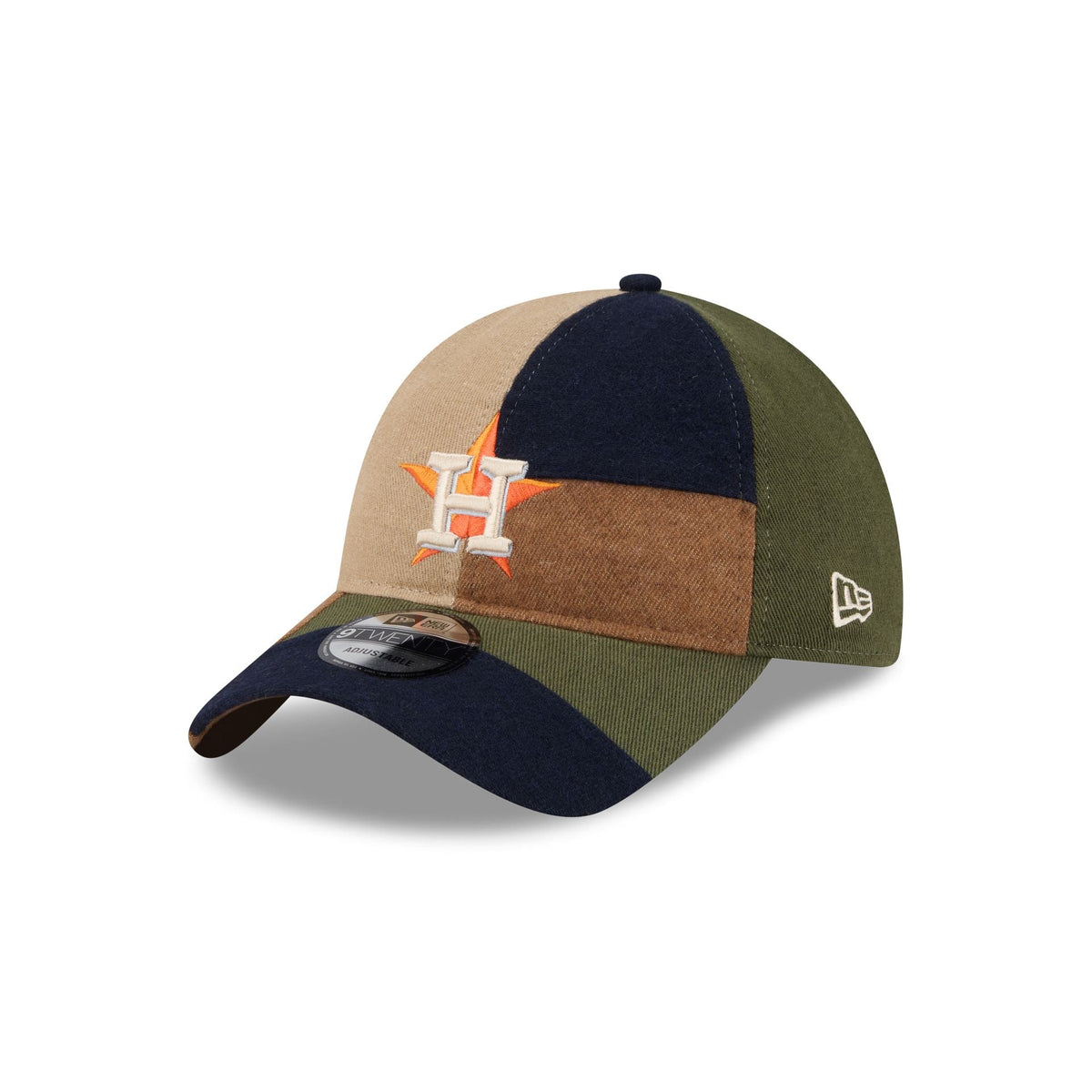 Houston Astros Three Looms Cotton Twill Patchwork 9TWENTY Adjustable Hat