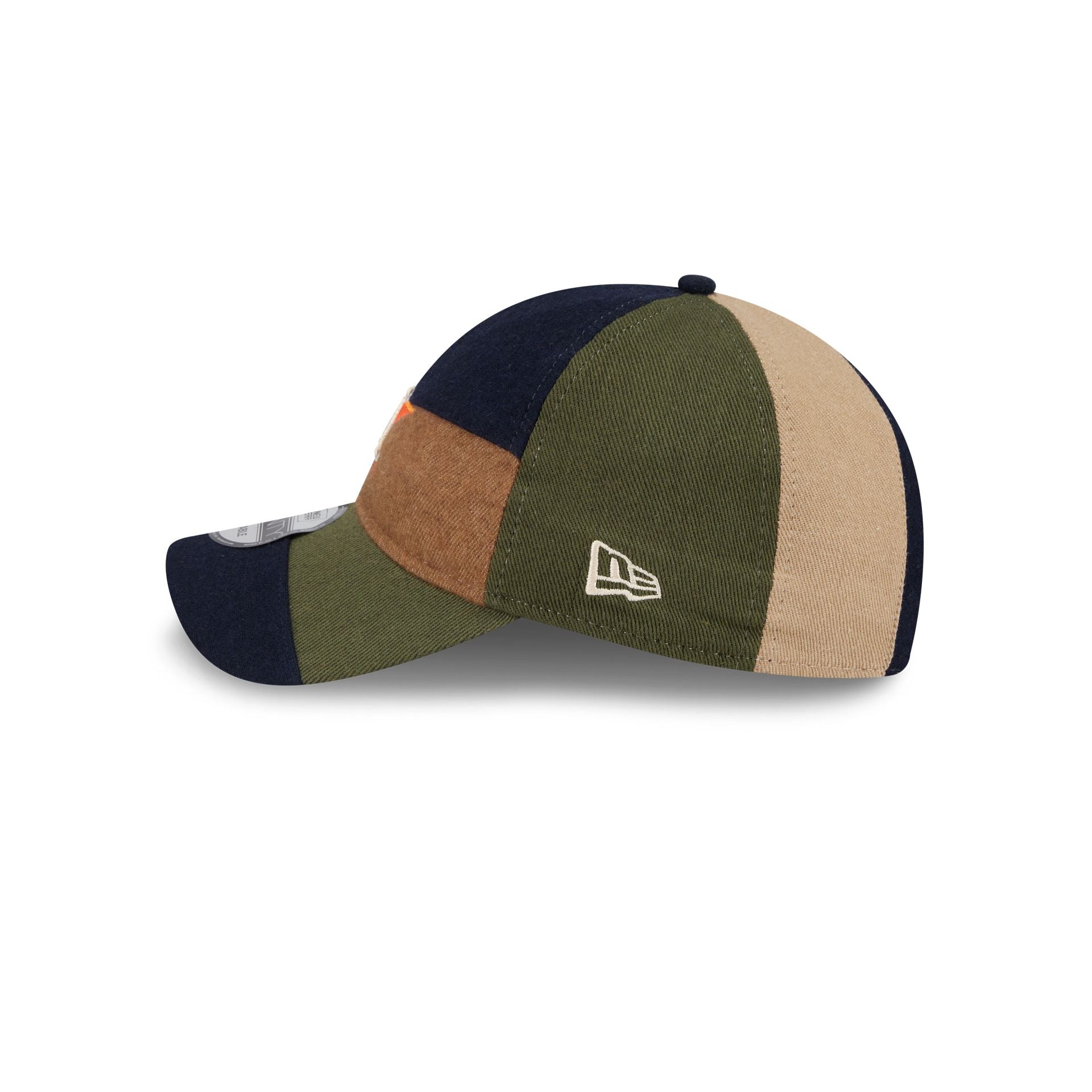 Houston Astros Three Looms Cotton Twill Patchwork 9TWENTY Adjustable Hat