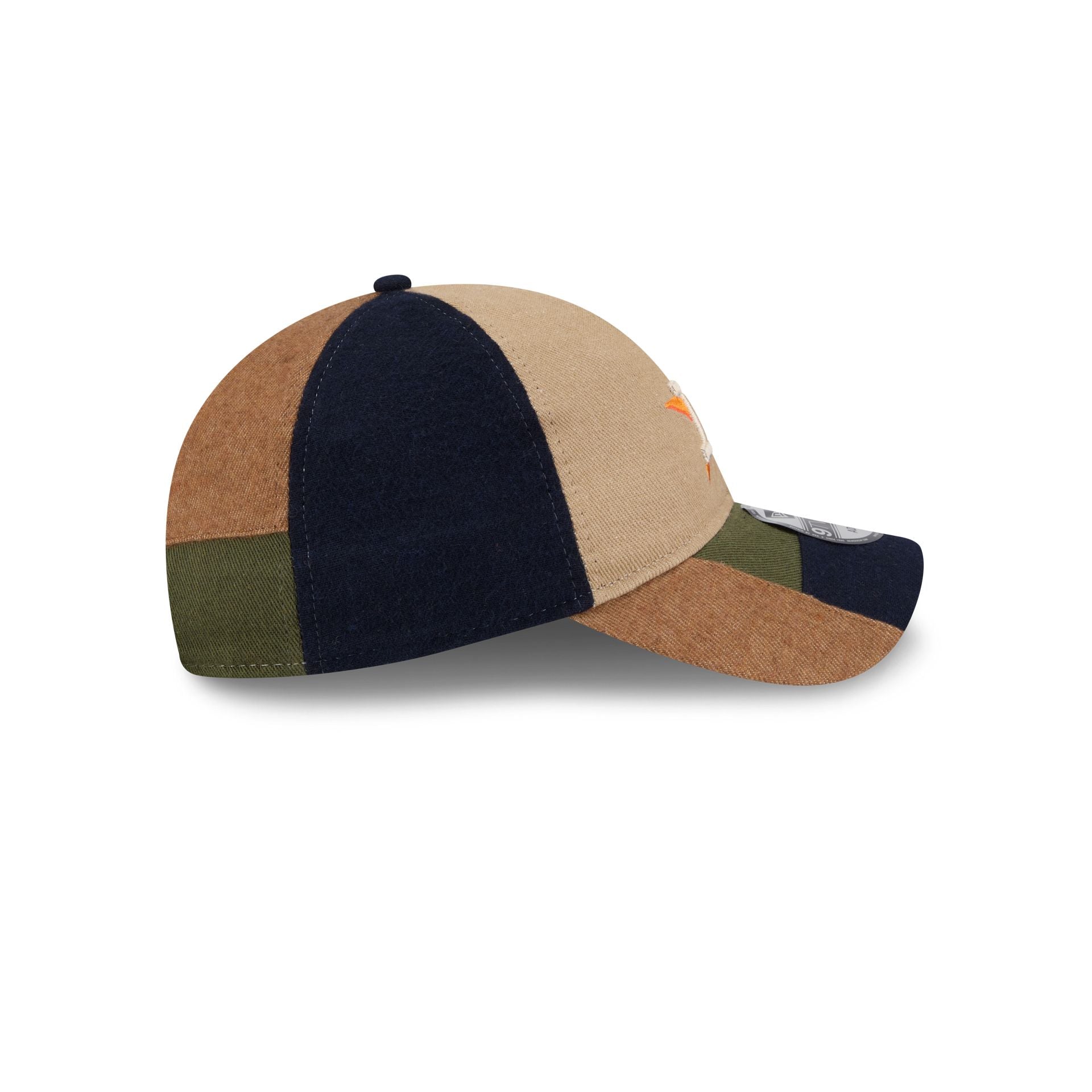 Houston Astros Three Looms Cotton Twill Patchwork 9TWENTY Adjustable Hat