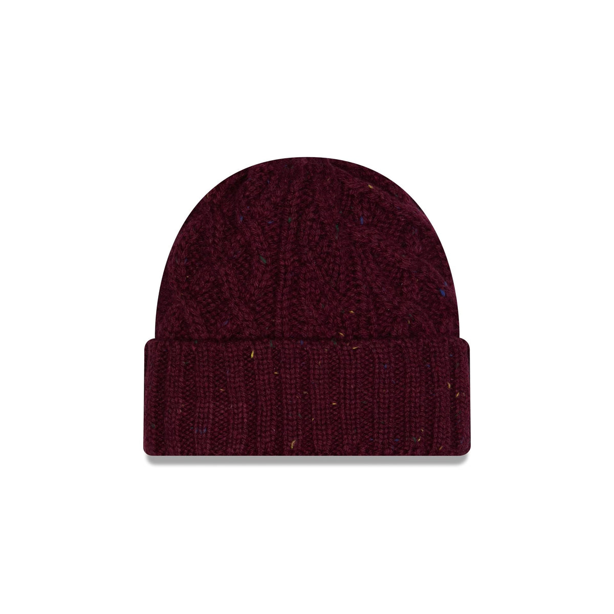 New Era Cap Speckled Maroon Cable Knit Hat