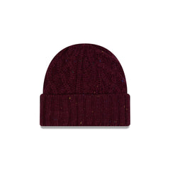 New Era Cap Speckled Maroon Cable Knit Hat