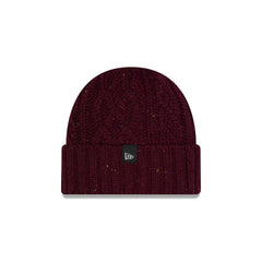 New Era Cap Speckled Maroon Cable Knit Hat