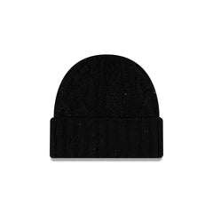 New Era Cap Speckled Black Cable Knit Hat