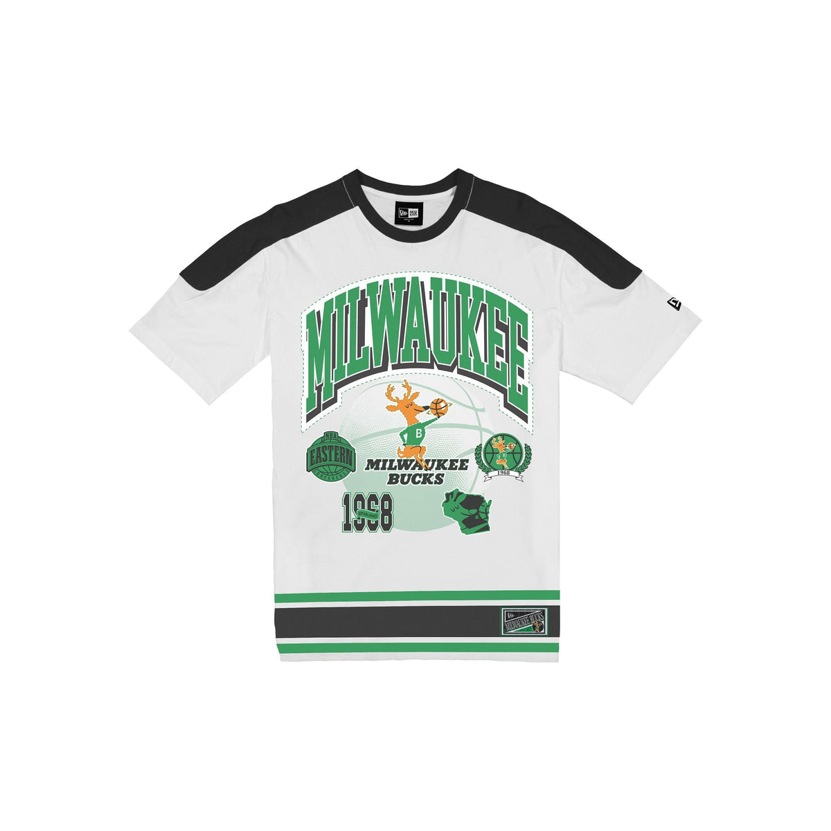 Milwaukee Bucks Sport Classics Vintage White T-Shirt