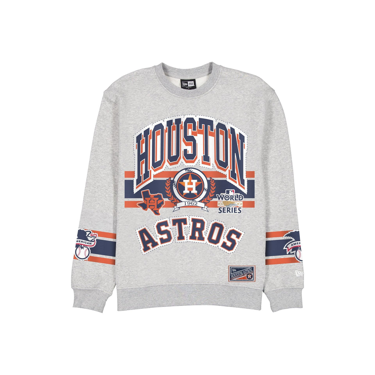 Houston Astros Sport Classics Vintage Gray Crewneck
