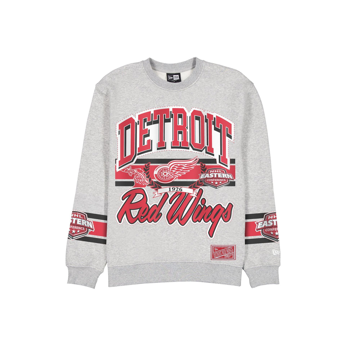 Detroit Red Wings Sport Classics Vintage Gray Crewneck