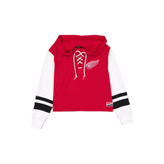 Detroit Red Wings Throwback Tie Women's Hoodie