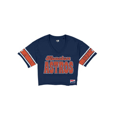 Houston Astros Throwback Women's Cropped T-Shirt