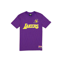 Los Angeles Lakers Throwback Applique Pinstripe T-Shirt