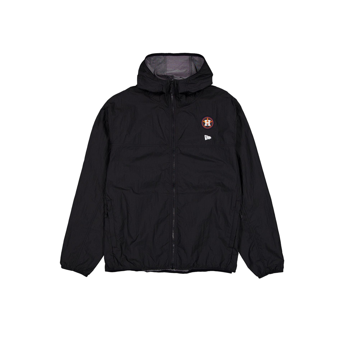 Houston Astros Logo Essentials Black Full-Zip Windbreaker