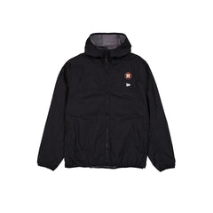 Houston Astros Logo Essentials Black Full-Zip Windbreaker