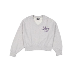 Los Angeles Lakers Glam Game Women's Oversized Glittery Crewneck