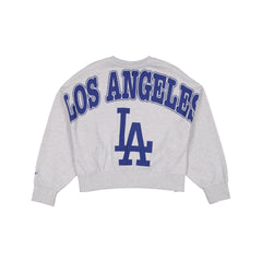 Los Angeles Dodgers Glam Game Women's Oversized Glittery Crewneck