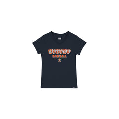 Houston Astros Sequin Hearts Girls T-Shirt