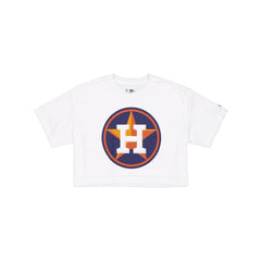 Houston Astros Summer Women's White Cropped Jersey T-Shirt