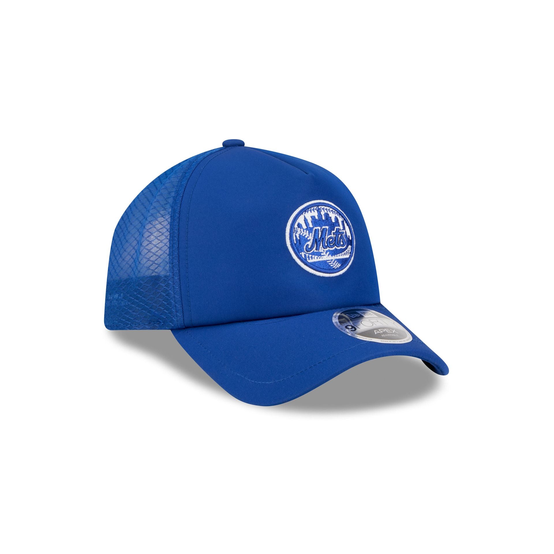 New York Mets 2026 Batting Practice Alt Circle 9FORTY APEX Trucker Hat