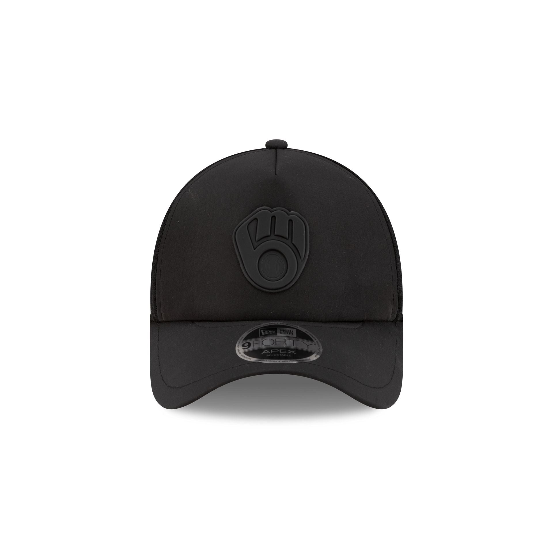 Milwaukee Brewers 2026 Batting Practice Black 9FORTY APEX Trucker Hat