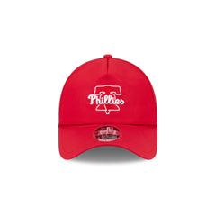 Philadelphia Phillies 2026 Batting Practice Alt Red Bell 9FORTY APEX Trucker Hat