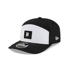 Detroit Tigers 2026 Clubhouse Black & White Split Panel 9SEVENTY Stretch-Snap Hat