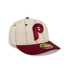 Philadelphia Phillies Linen Pinstripe Retro Crown 59FIFTY Fitted Hat