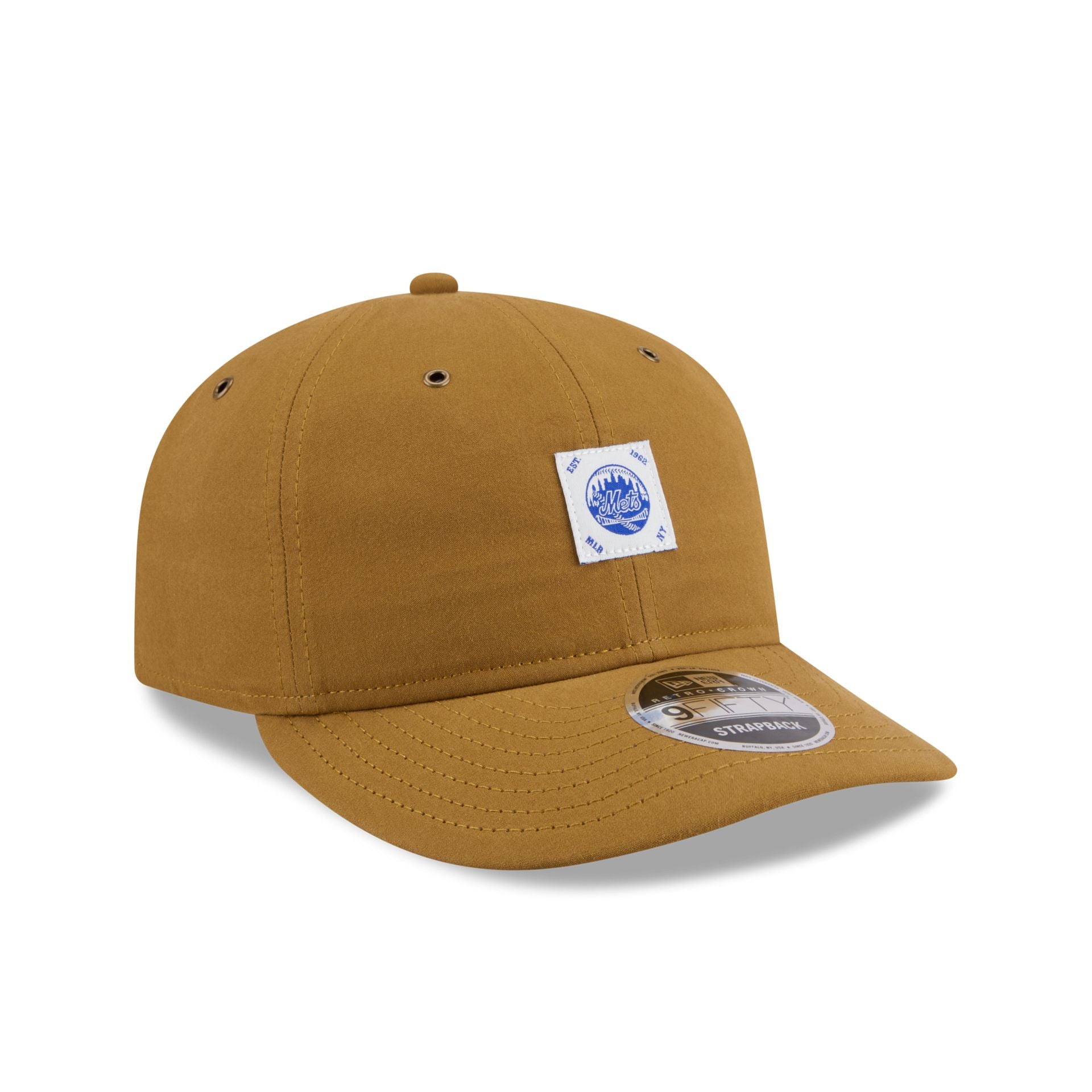 New York Mets Brushed Brown Nylon Retro Crown 9FIFTY Adjustable Hat