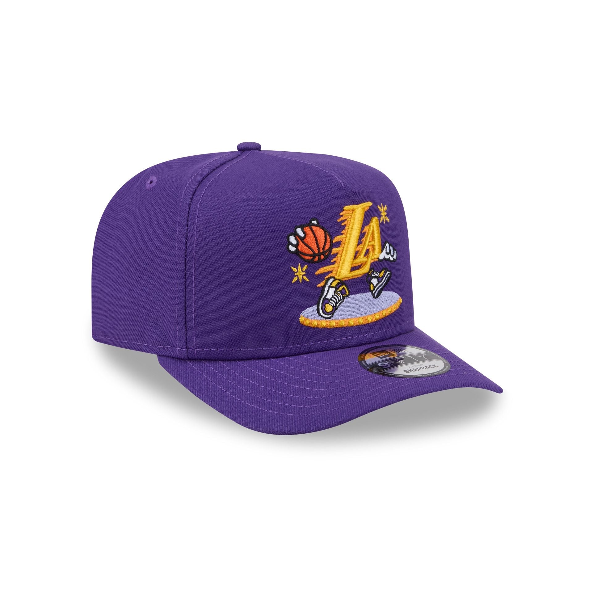 Los Angeles Lakers Cartoon 9FIFTY A-Frame Snapback Hat