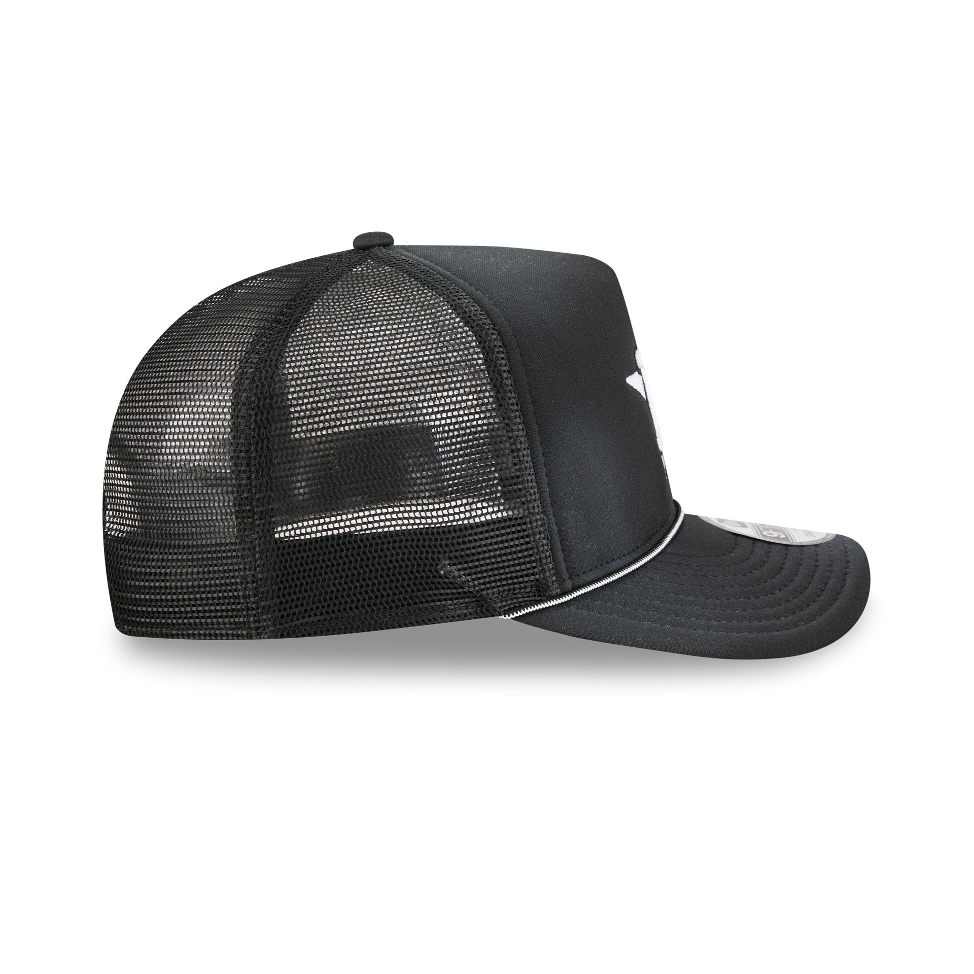 Houston Astros Washed Black 9FIFTY A-Frame Trucker Hat