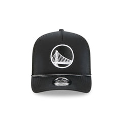 Golden State Warriors Washed Black 9FIFTY A-Frame Trucker Hat