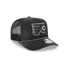 Philadelphia Flyers Washed Black 9FIFTY A-Frame Trucker Hat
