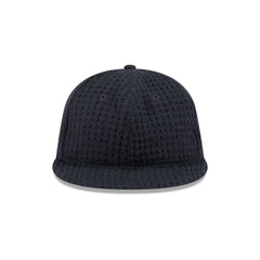 New Era Cap Waffle Knit Navy Retro Crown 9FIFTY Strapback Hat