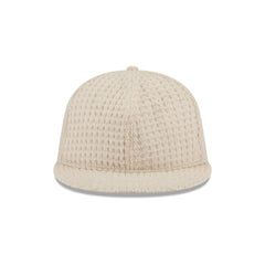 New Era Cap Waffle Knit Stone Retro Crown 9FIFTY Strapback Hat