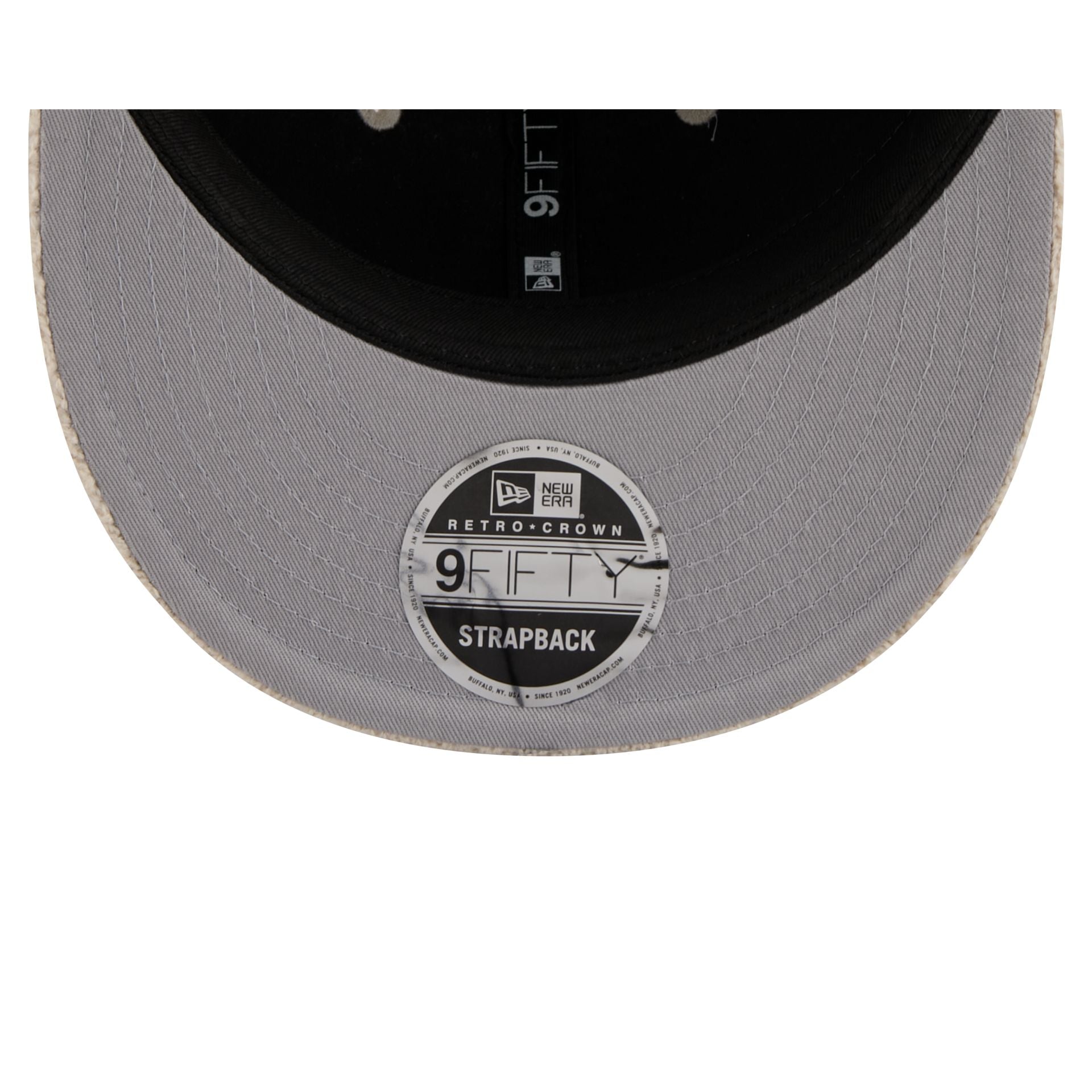 New Era Cap Waffle Knit Stone Retro Crown 9FIFTY Strapback Hat