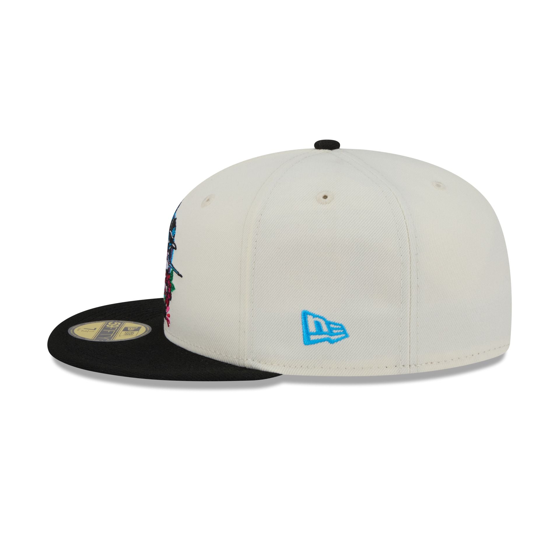 Miami Marlins Day of the Dead Sugar Skull Mascot 59FIFTY Fitted Hat