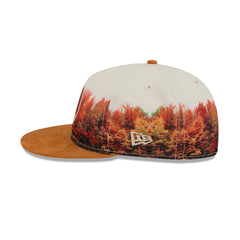 Golden State Warriors Fall Forest Retro Crown 9FIFTY Adjustable Hat