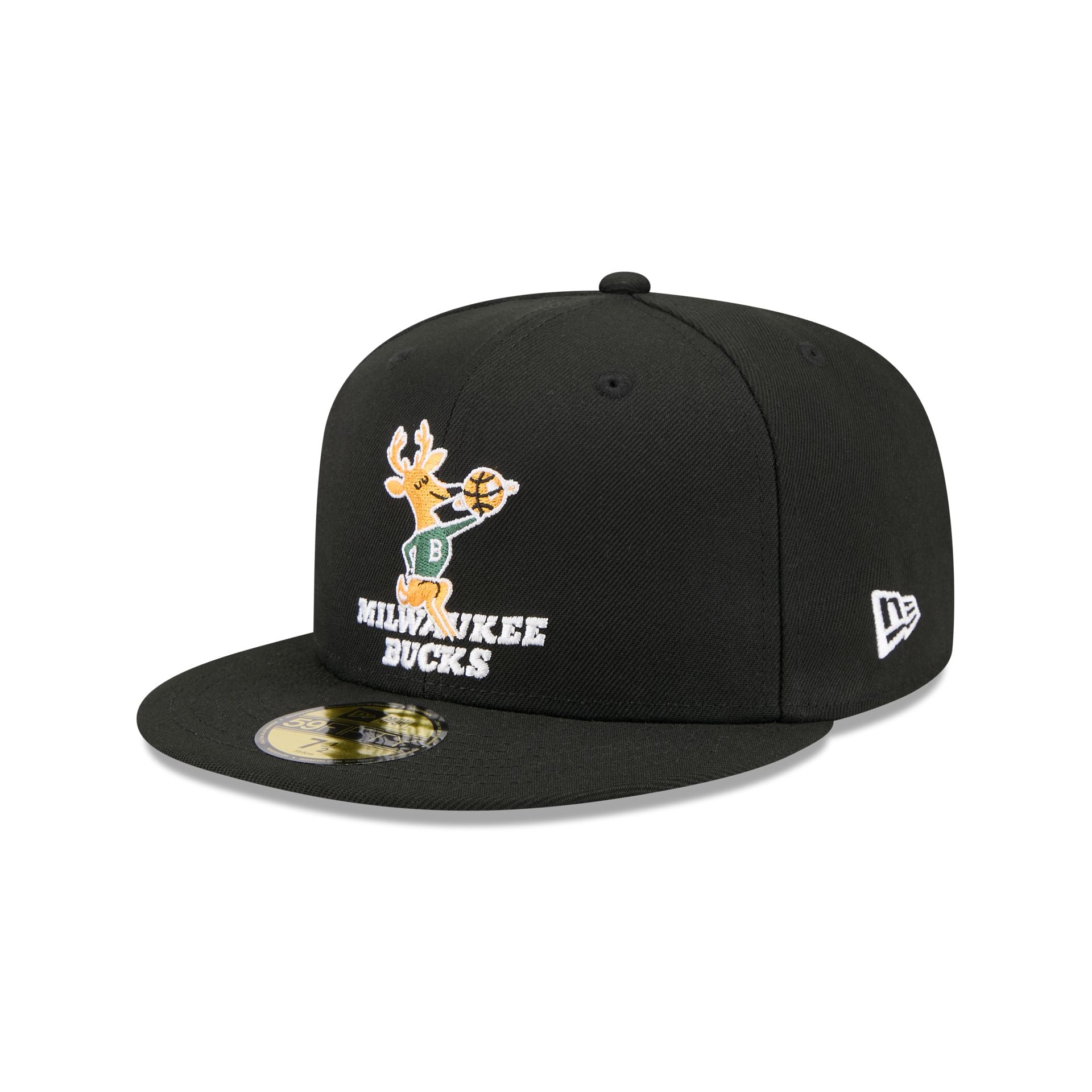 Milwaukee Bucks 1968-1992 Hardwood Classics Sidepatch 59FIFTY Fitted Hat