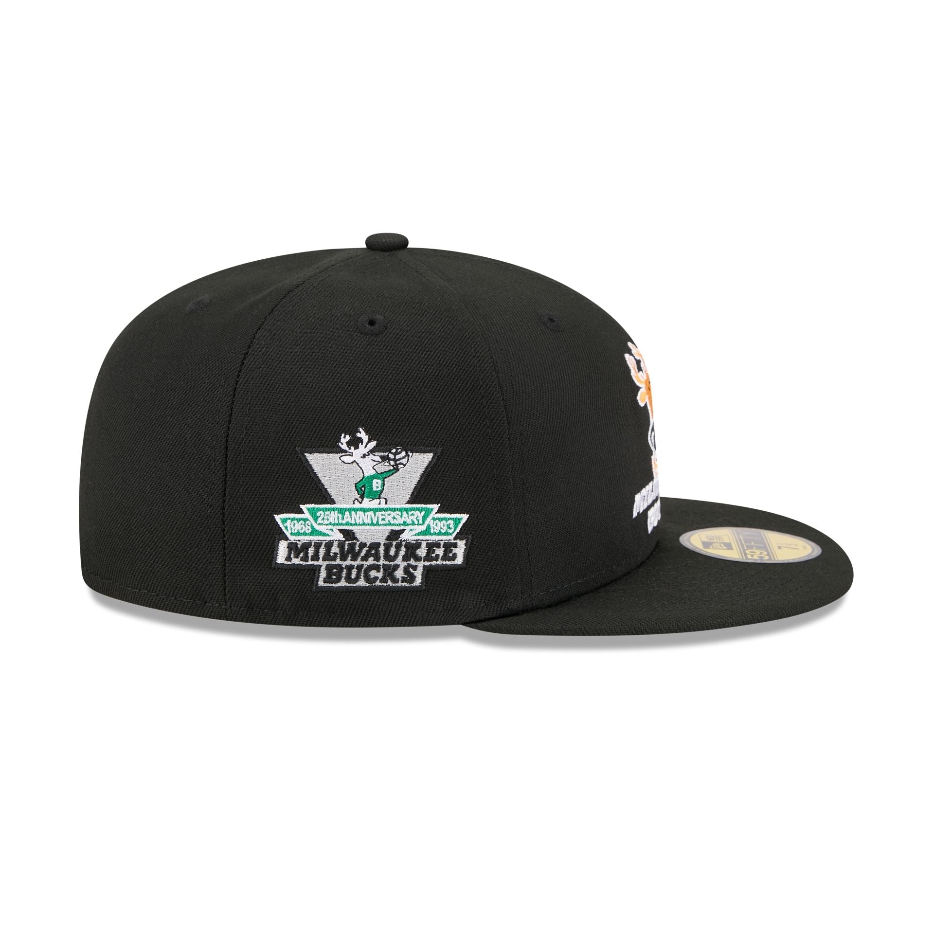 Milwaukee Bucks 1968-1992 Hardwood Classics Sidepatch 59FIFTY Fitted Hat