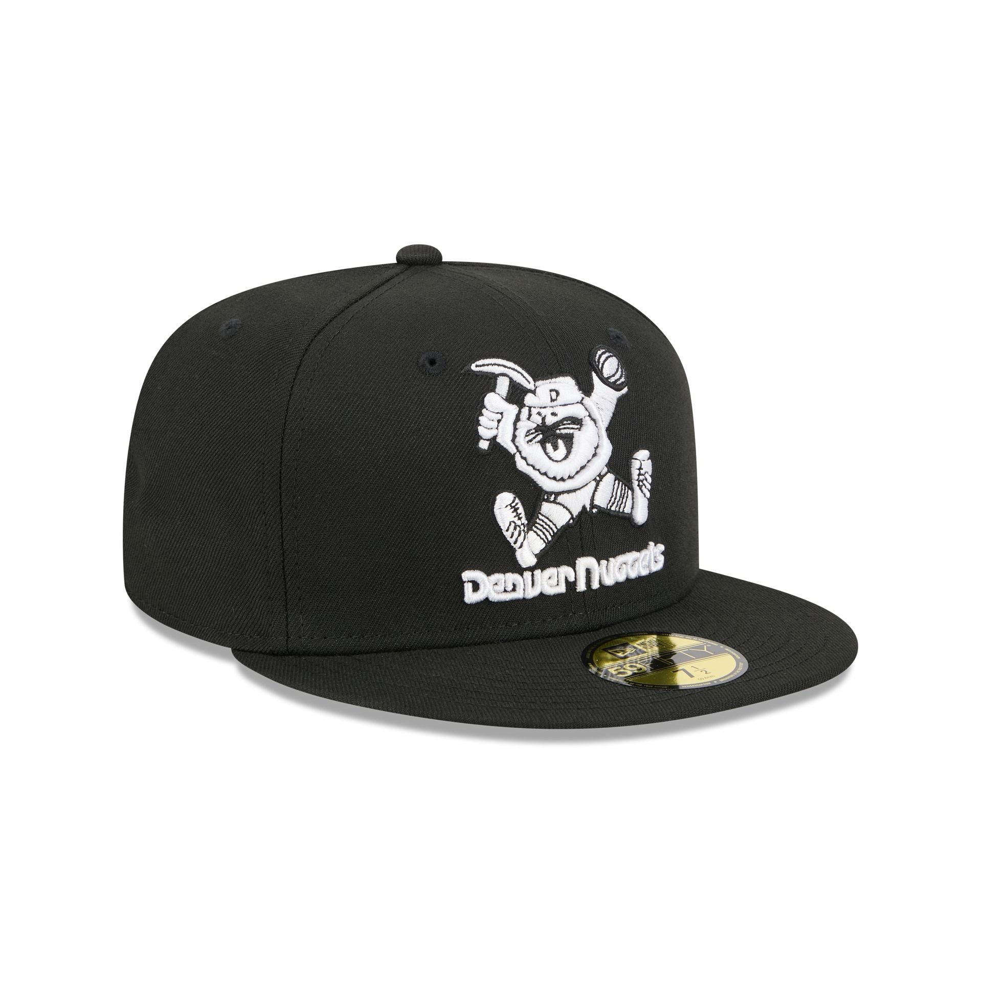 Denver Nuggets 1974-1981 Hardwood Classics Black 59FIFTY Fitted Hat