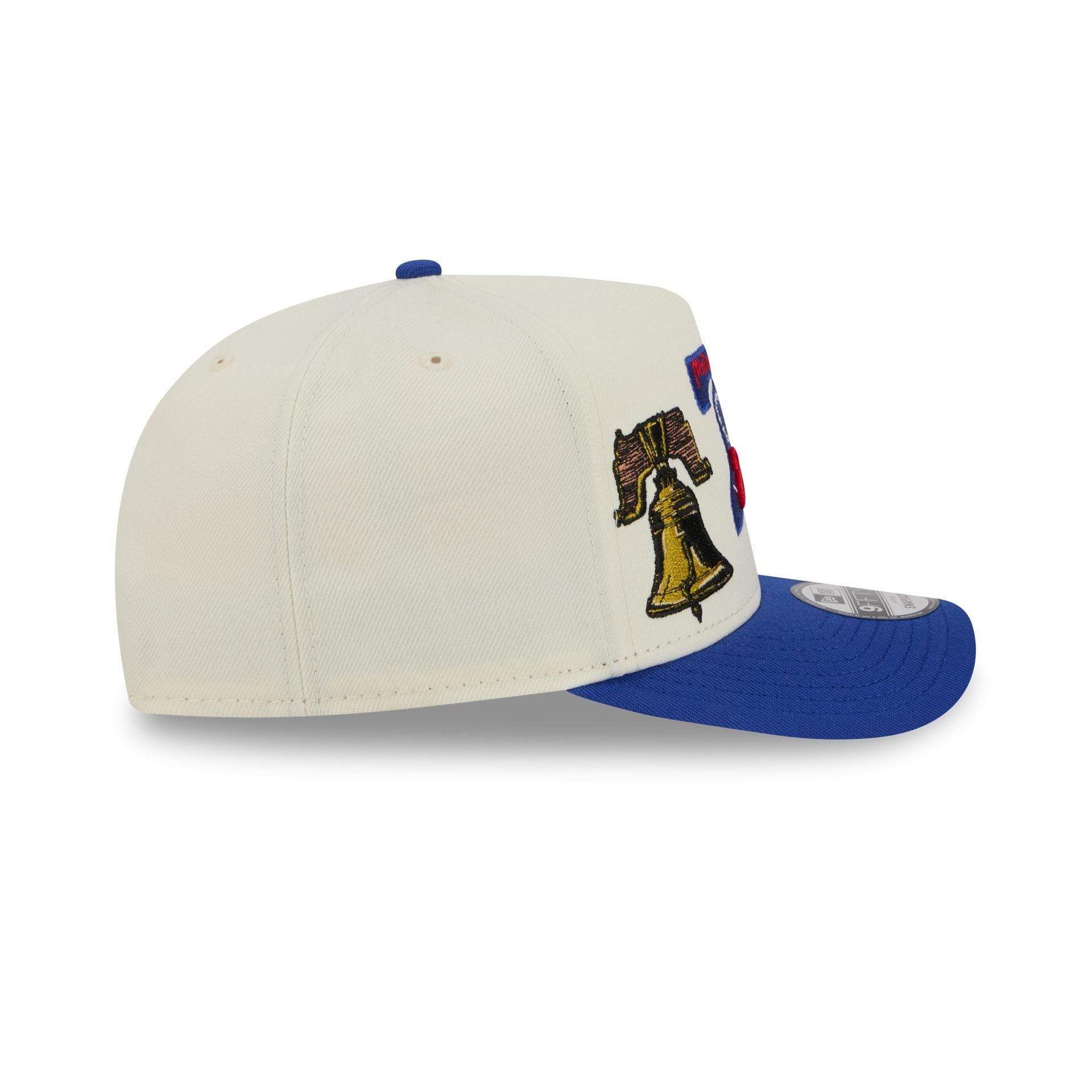 Philadelphia 76ers 1963-1976 Hardwood Classics Chrome White 9FIFTY A-Frame Snapback Hat