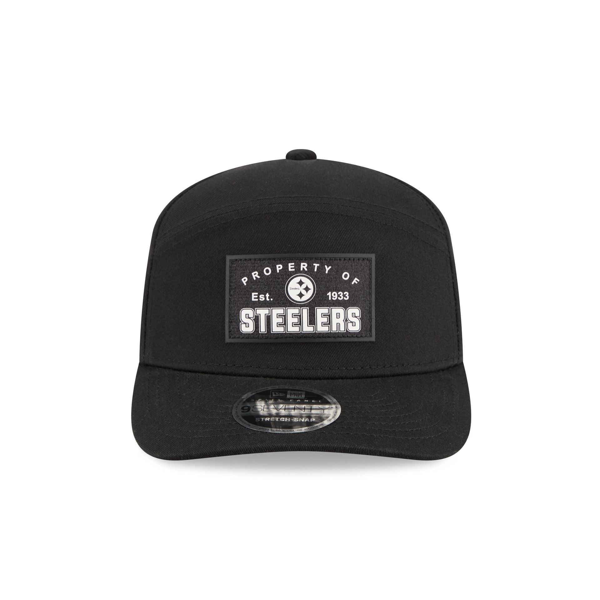Pittsburgh Steelers Property of Patch Split Panel 9SEVENTY Stretch-Snap Hat