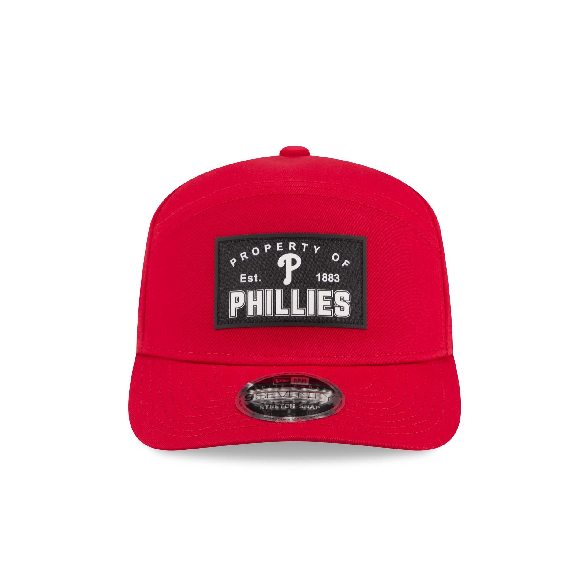 Philadelphia Phillies Property of Patch Split Panel 9SEVENTY Stretch-Snap Hat