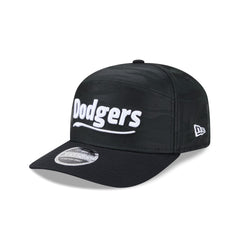 Los Angeles Dodgers Black Camo Split Panel 9SEVENTY Stretch-Snap Hat