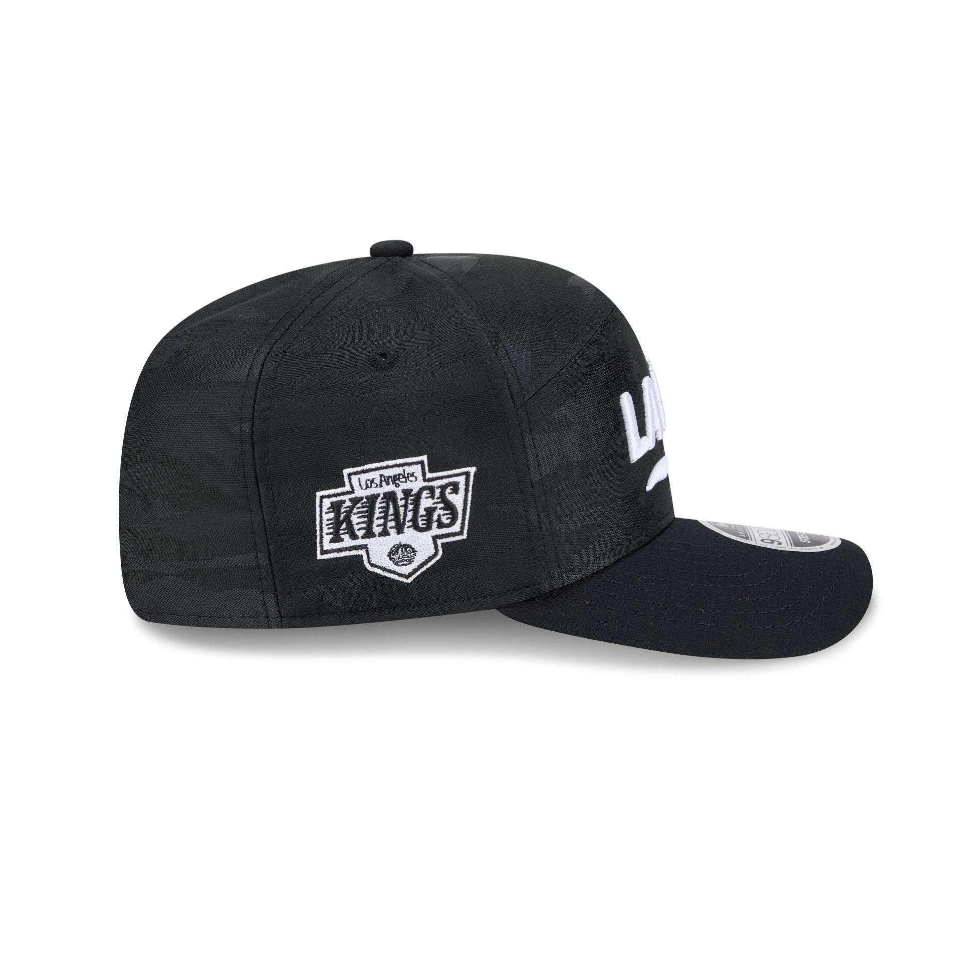 Los Angeles Kings Black Camo Split Panel 9SEVENTY Stretch-Snap Hat
