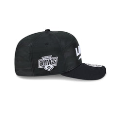 Los Angeles Kings Black Camo Split Panel 9SEVENTY Stretch-Snap Hat