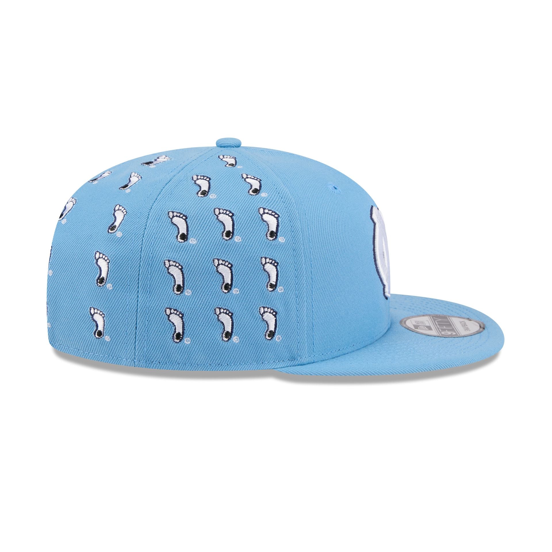 North Carolina Tar Heels Sticker Helmet 9FIFTY Snapback Hat
