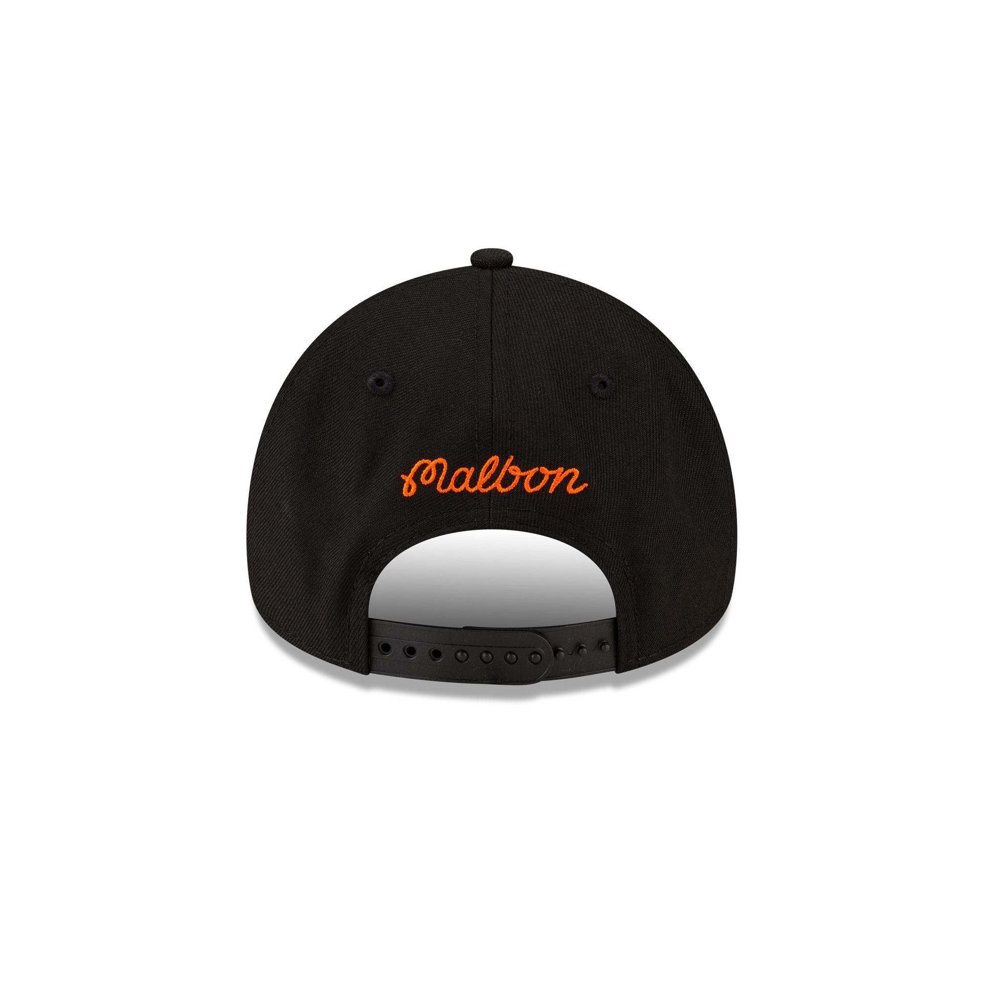 Malbon x New York Knicks Black 9FORTY A-Frame Snapback Hat