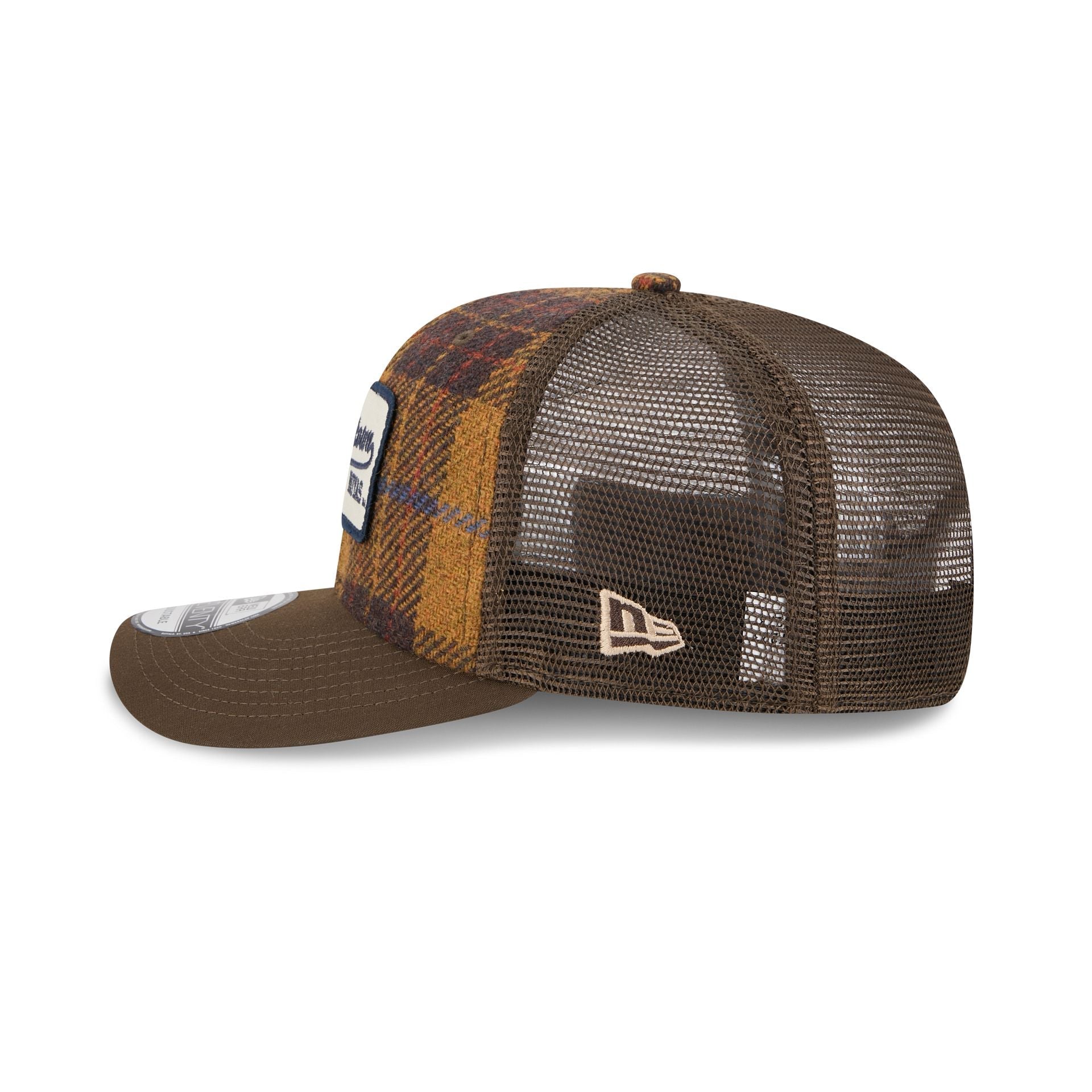 Georgetown Hoyas Wool Plaid 9SEVENTY Trucker Hat