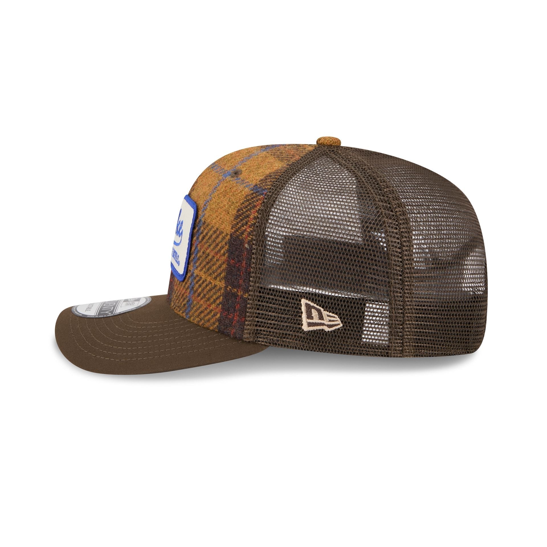 Duke Blue Devils Wool Plaid 9SEVENTY Trucker Hat