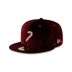 New Era Cap Velvet Candy Cane 59FIFTY Fitted Hat